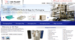 Desktop Screenshot of 3dplast.co.in